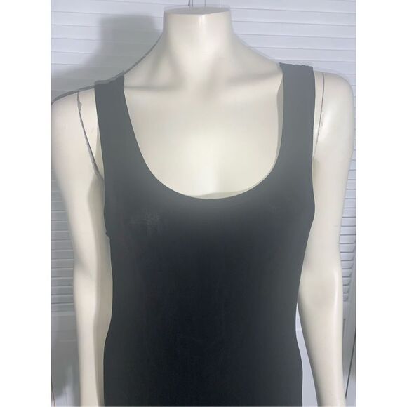 Vintage Two Piece Black Spandex Maxi Dress Abstract cropped Cardigan Sm/Med - Picture 10 of 13